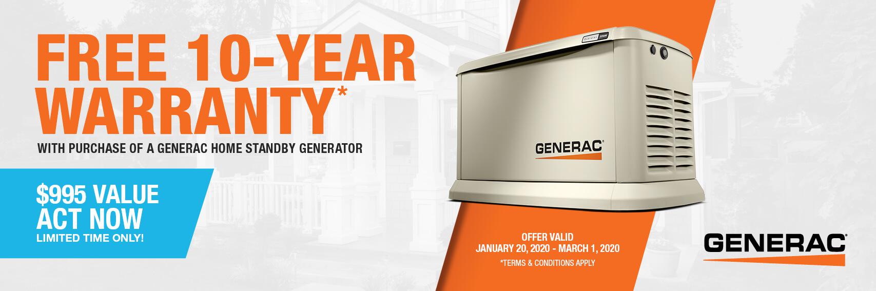 Homestandby Generator Deal | Warranty Offer | Generac Dealer | Manalapan, NJ
